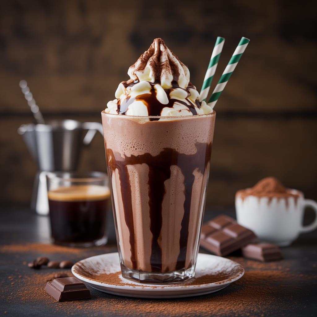 Mocha Thick Shake Six Ounces Coffee